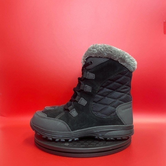 Columbia Shoes - Womens Columbia Ice Maiden Waterproof Snow Boots Size 5 Black Gray……  